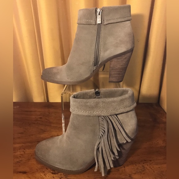 Jessica Simpson Shoes - Jessica Simpson JP-Callaghan Booties, Color: Taupe, Cow Split SUEDE, Booties, 8M